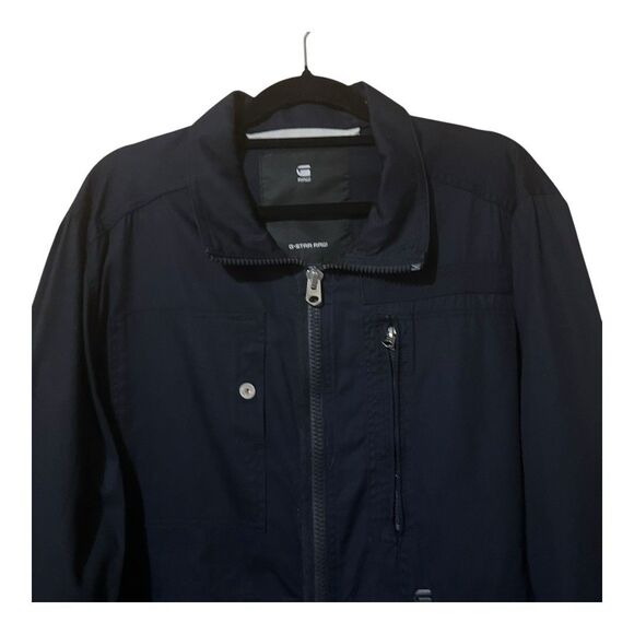G-Star Raw Men's Size XXL Powel DC Overshirt L/S Jacket Navy Blue - Picture 2 of 5